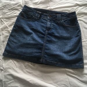 St. John's Bay Denim Miniskirt